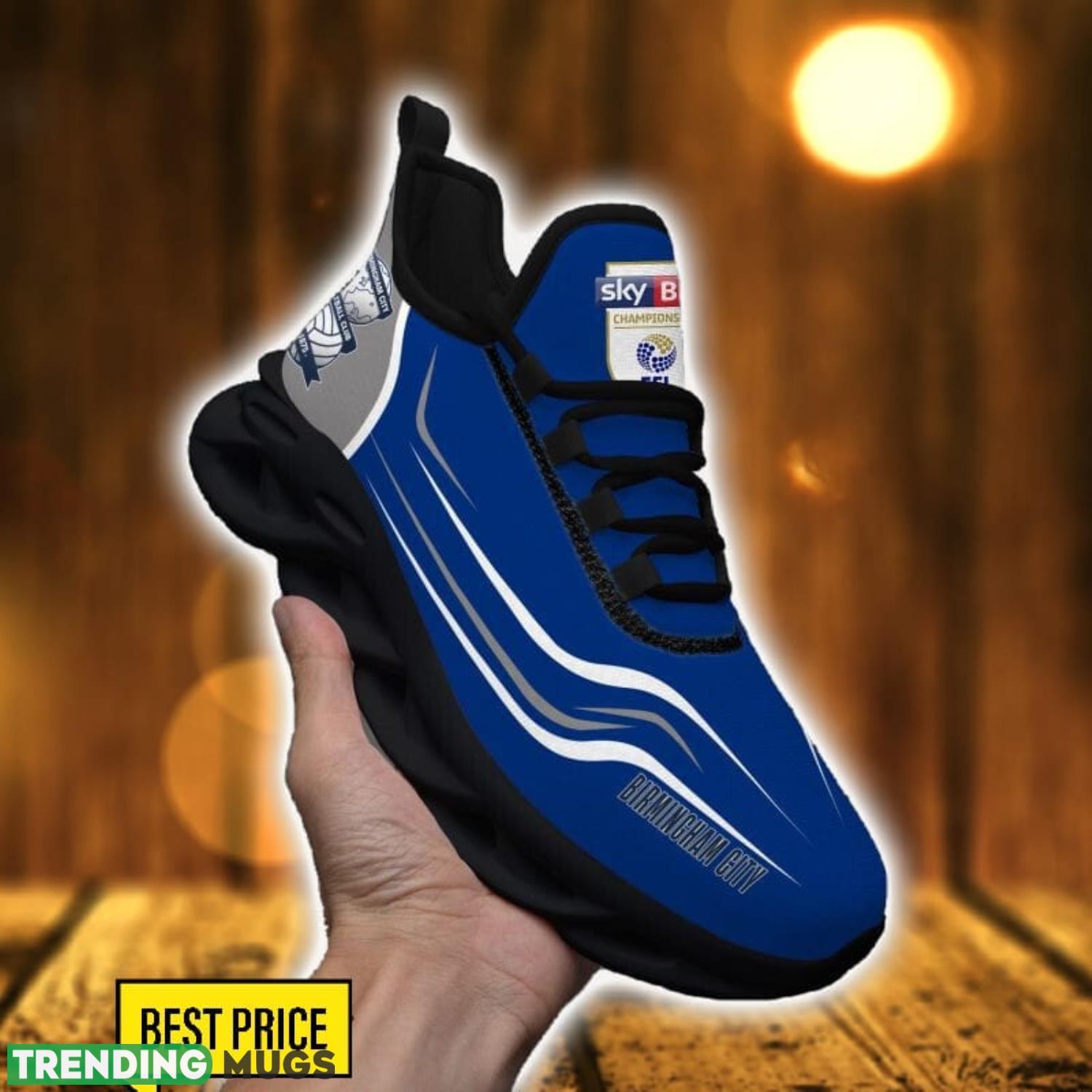 Birmingham City F.C Max Soul Shoes Sneakers For Fans Running Gift Max Soul Birmingham City F.C Max Soul Shoes Sneakers For Fans Running Gift Max Soul
