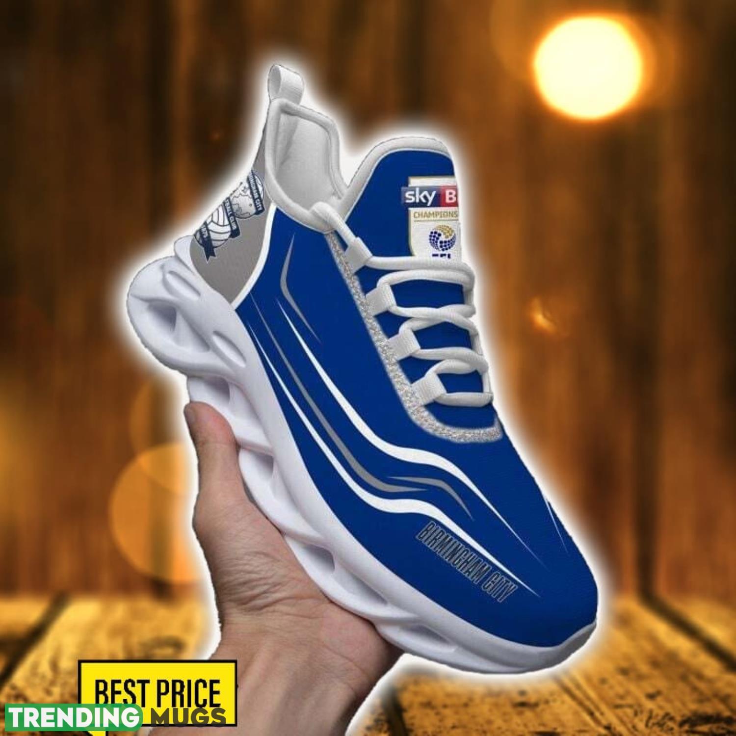 Birmingham City F.C Max Soul Shoes Sneakers For Fans Running Gift Max Soul Birmingham City F.C Max Soul Shoes Sneakers For Fans Running Gift Max Soul