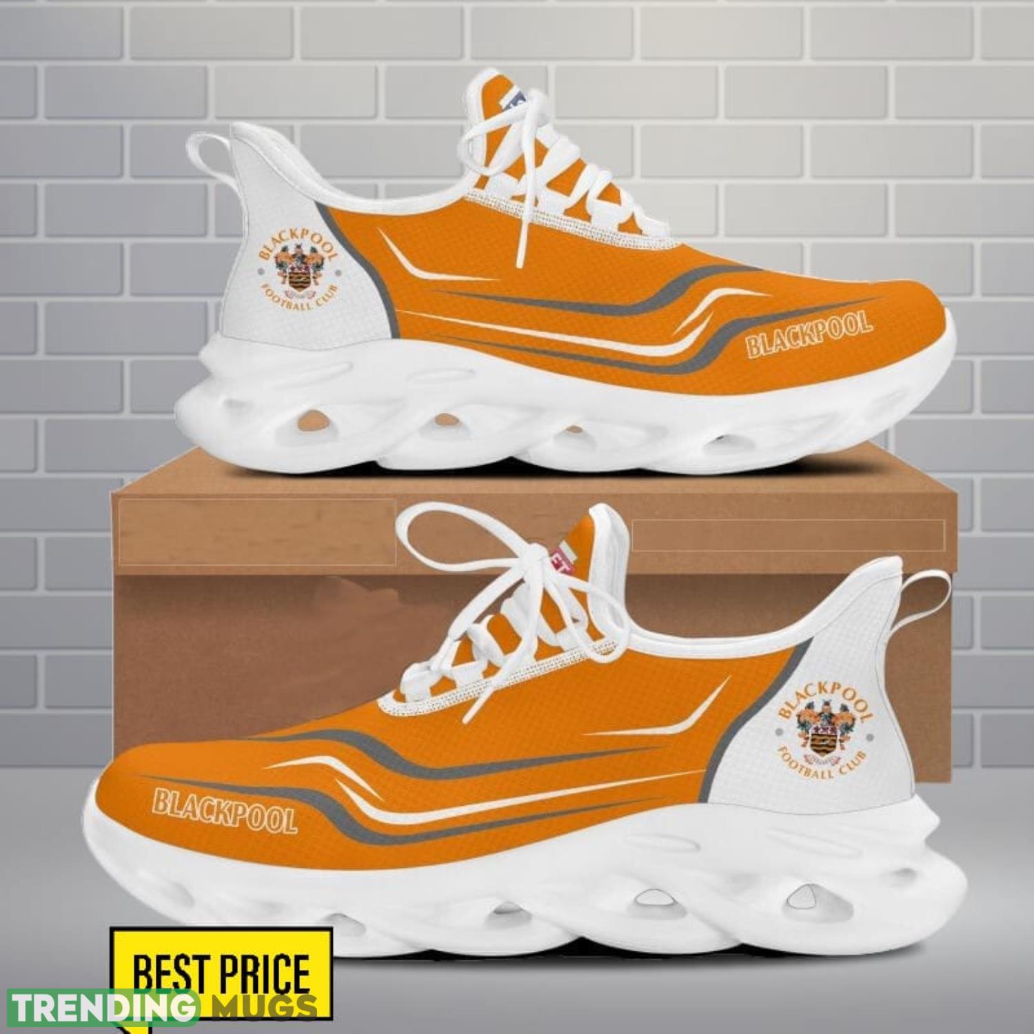 Blackpool F.C Max Soul Shoes Sneakers For Fans Running Gift Max Soul Blackpool F.C Max Soul Shoes Sneakers For Fans Running Gift Max Soul