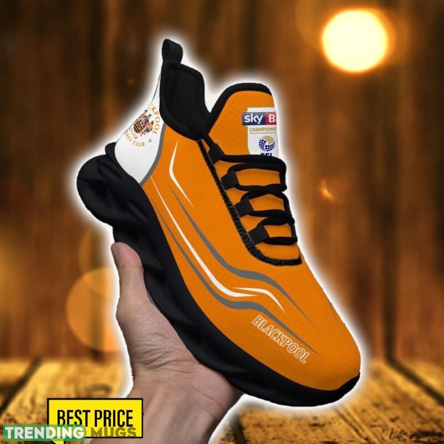 Blackpool F.C Max Soul Shoes Sneakers For Fans Running Gift Max Soul Blackpool F.C Max Soul Shoes Sneakers For Fans Running Gift Max Soul