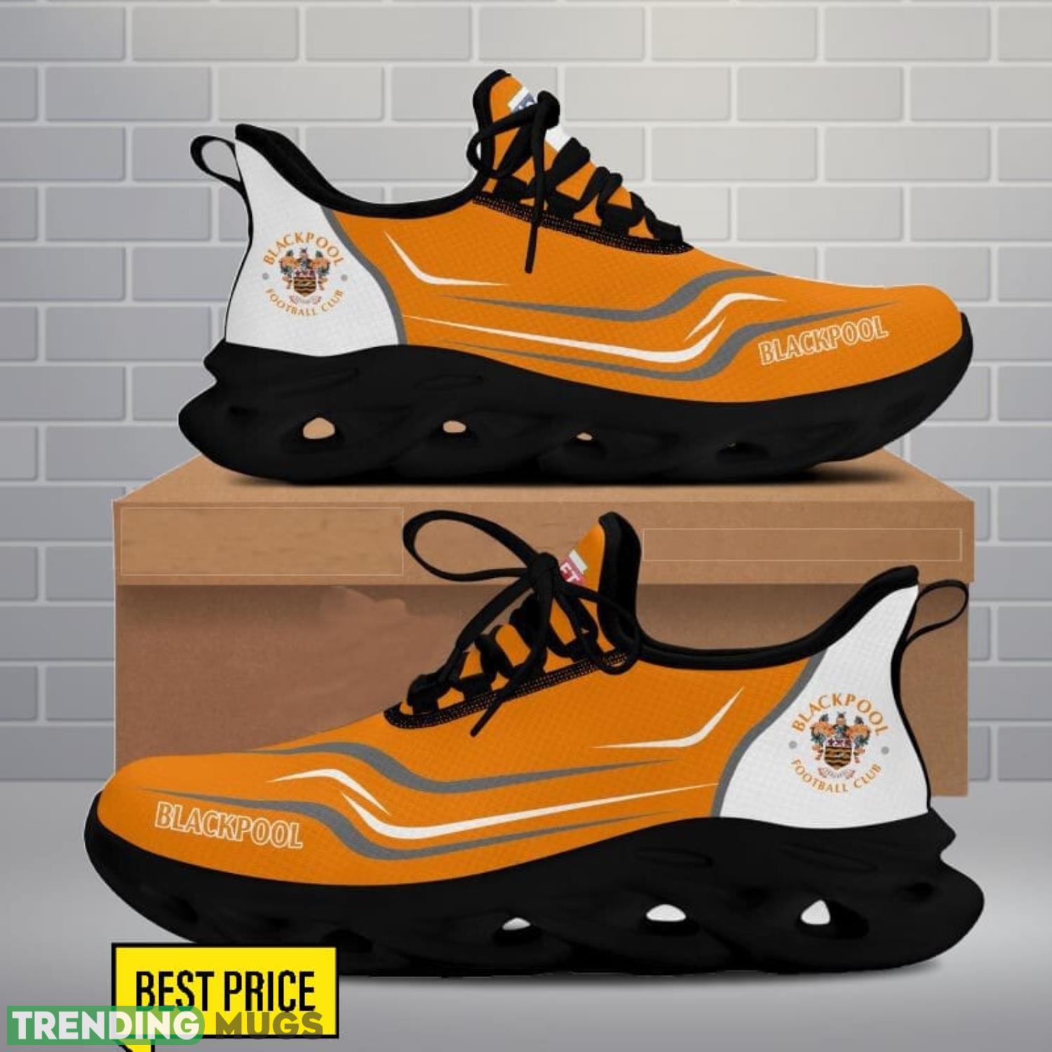Blackpool F.C Max Soul Shoes Sneakers For Fans Running Gift Max Soul Blackpool F.C Max Soul Shoes Sneakers For Fans Running Gift Max Soul