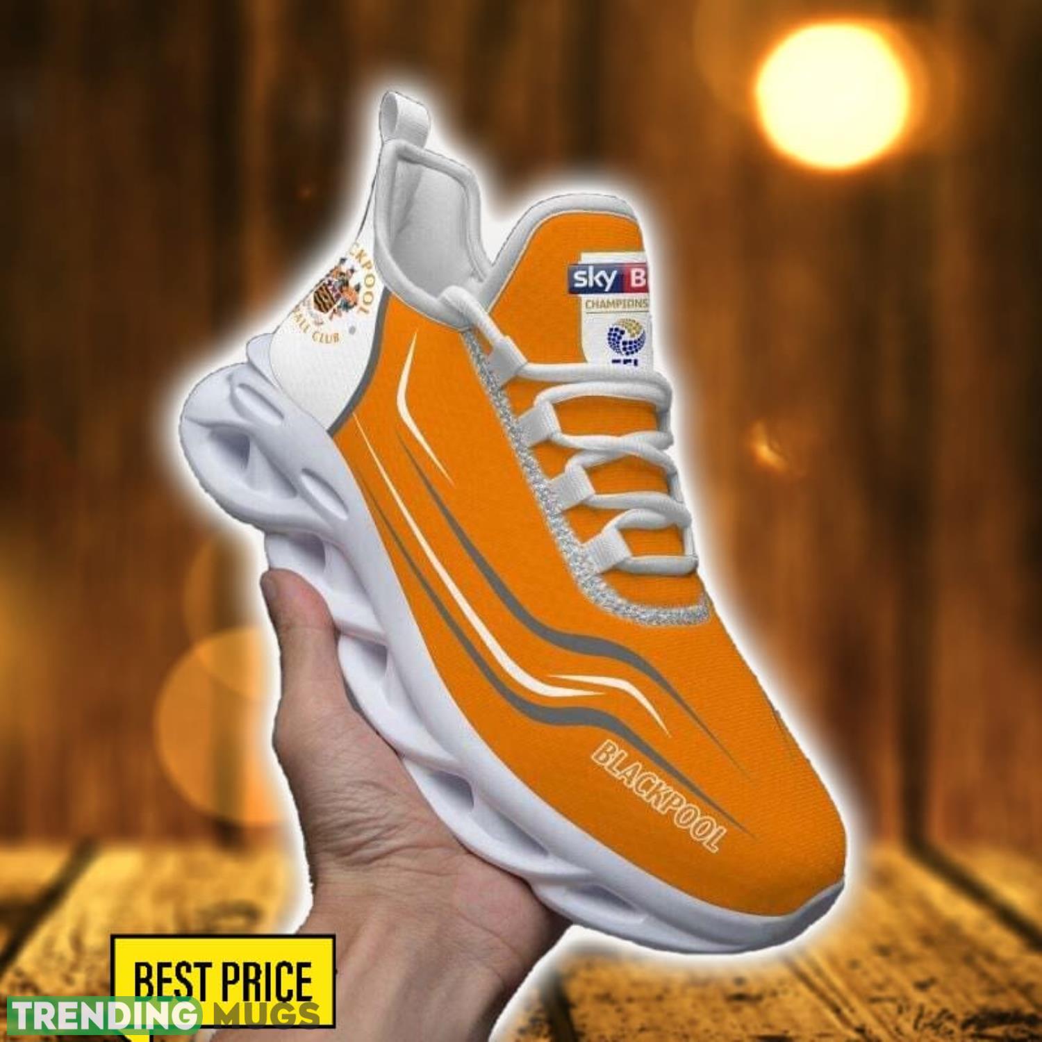 Blackpool F.C Max Soul Shoes Sneakers For Fans Running Gift Max Soul Blackpool F.C Max Soul Shoes Sneakers For Fans Running Gift Max Soul