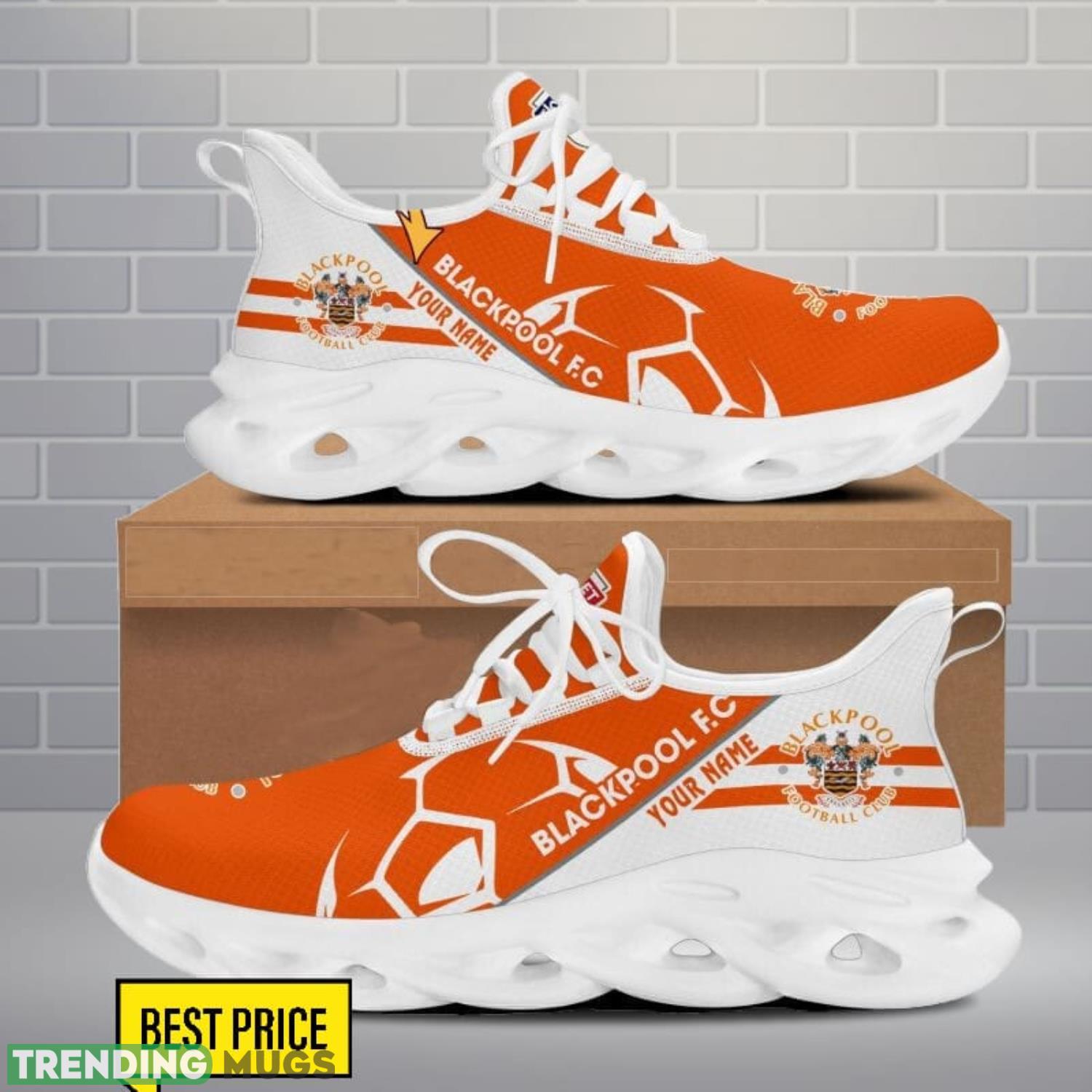 Blackpool F.C Max Soul Shoes Sport Gift For Men And Women Trending Custom Name Max Soul Blackpool F.C Max Soul Shoes Sport Gift For Men And Women Trending Custom Name Max Soul