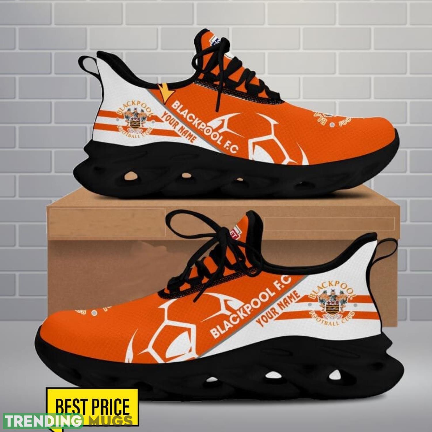 Blackpool F.C Max Soul Shoes Sport Gift For Men And Women Trending Custom Name Max Soul Blackpool F.C Max Soul Shoes Sport Gift For Men And Women Trending Custom Name Max Soul
