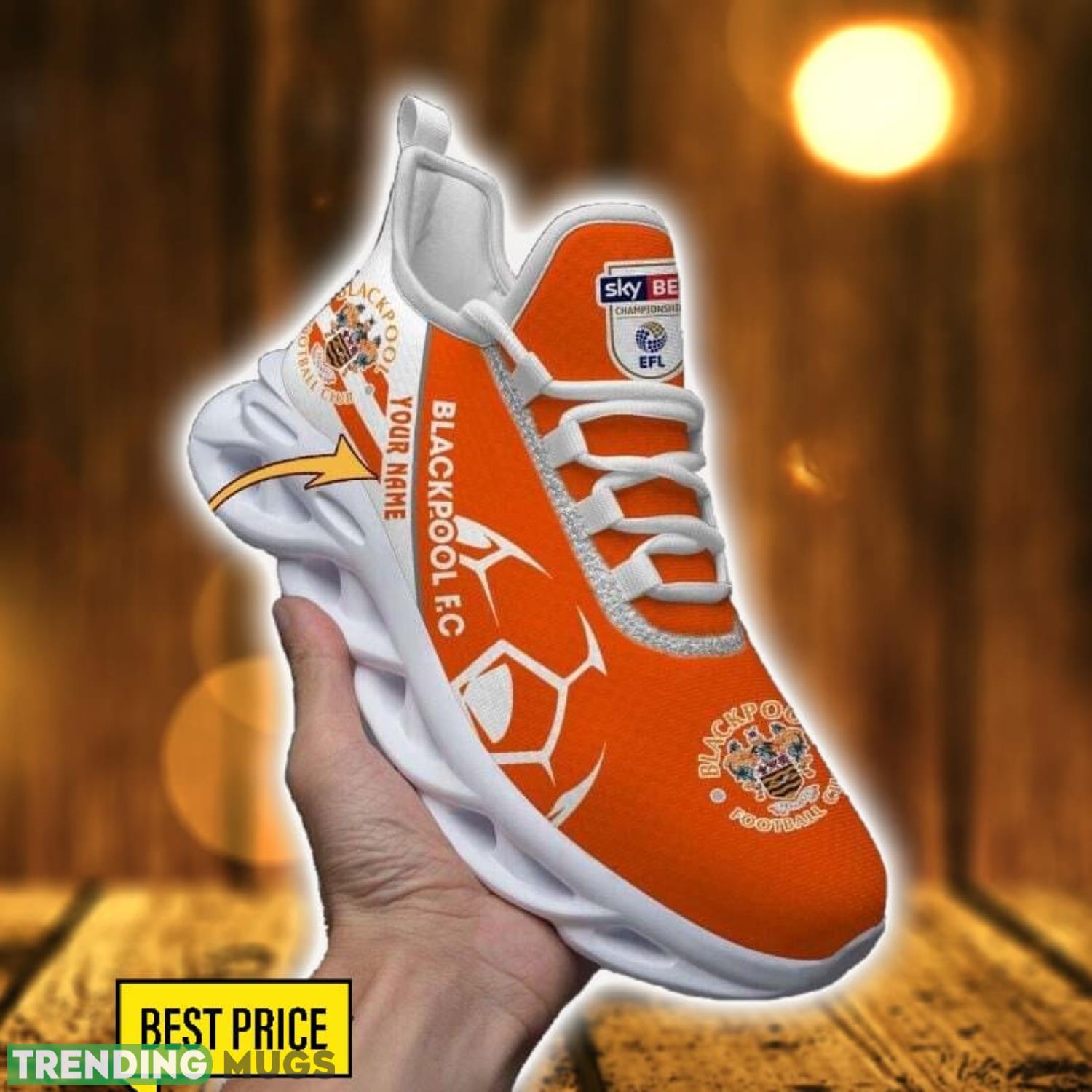 Blackpool F.C Max Soul Shoes Sport Gift For Men And Women Trending Custom Name Max Soul Blackpool F.C Max Soul Shoes Sport Gift For Men And Women Trending Custom Name Max Soul