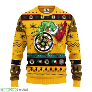 Boston Bruins Grinch Christmas Ugly Sweater 3D Christmas Sweater For Men Women Christmas Gift For Sport Team Product Photo 1