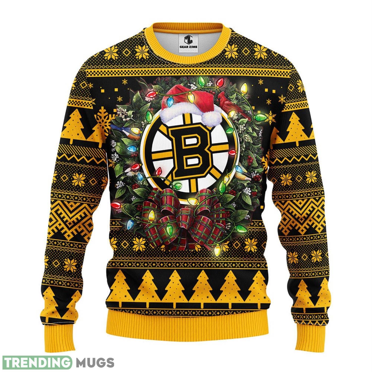 Boston Bruins Ugly Christmas Sweater For Sport Fans Christmas Gift 3D Sweater Boston Bruins Ugly Christmas Sweater For Sport Fans Christmas Gift 3D Sweater