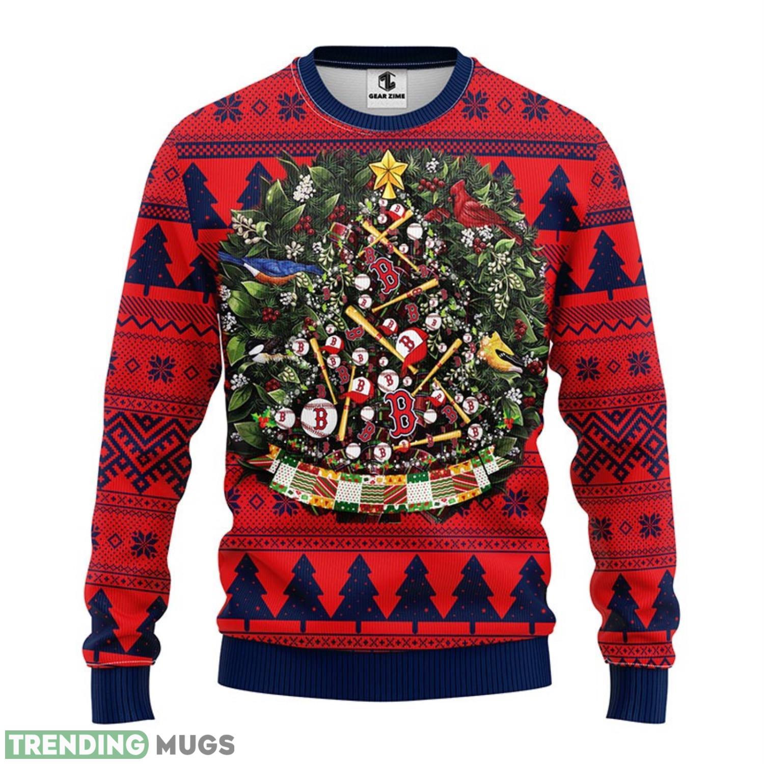 Boston Red Sox Christmas Tree Ugly Sweater 3D Christmas Sweater For Men Women Christmas Gift For Sport Team 3D Sweater Boston Red Sox Christmas Tree Ugly Sweater 3D Christmas Sweater For Men Women Christmas Gift For Sport Team 3D Sweater