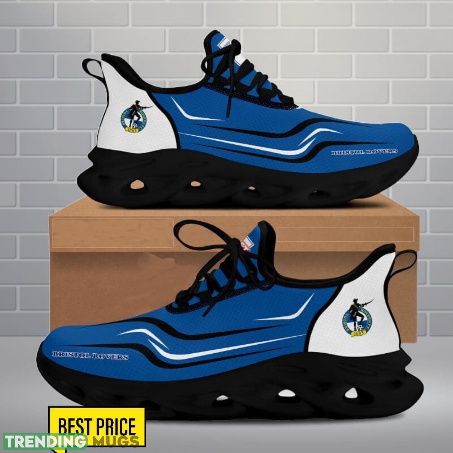 Bristol Rovers Max Soul Shoes Sneakers For Fans Running Gift Max Soul Bristol Rovers Max Soul Shoes Sneakers For Fans Running Gift Max Soul