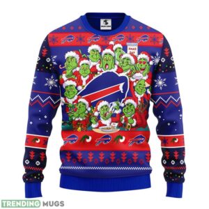 Buffalo Bills 12 Grinch Xmas Day Christmas Ugly Sweater 3D Christmas Sweater For Men Women Christmas Gift For Sport Team Product Photo 1