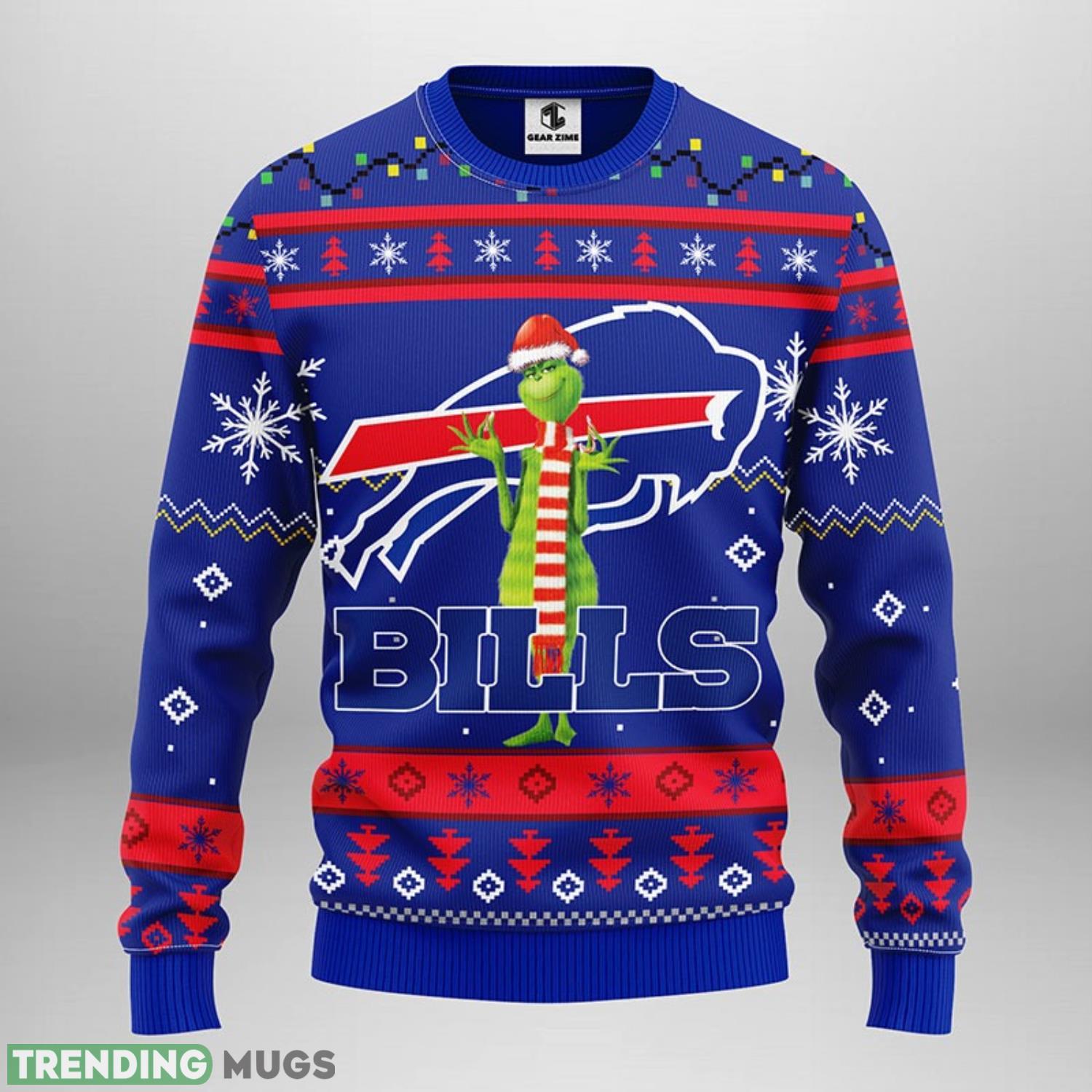 Buffalo Bills Funny Grinch Christmas Ugly Sweater 3D Christmas Sweater For Men Women Christmas Gift For Sport Team 3D Sweater Buffalo Bills Funny Grinch Christmas Ugly Sweater 3D Christmas Sweater For Men Women Christmas Gift For Sport Team 3D Sweater