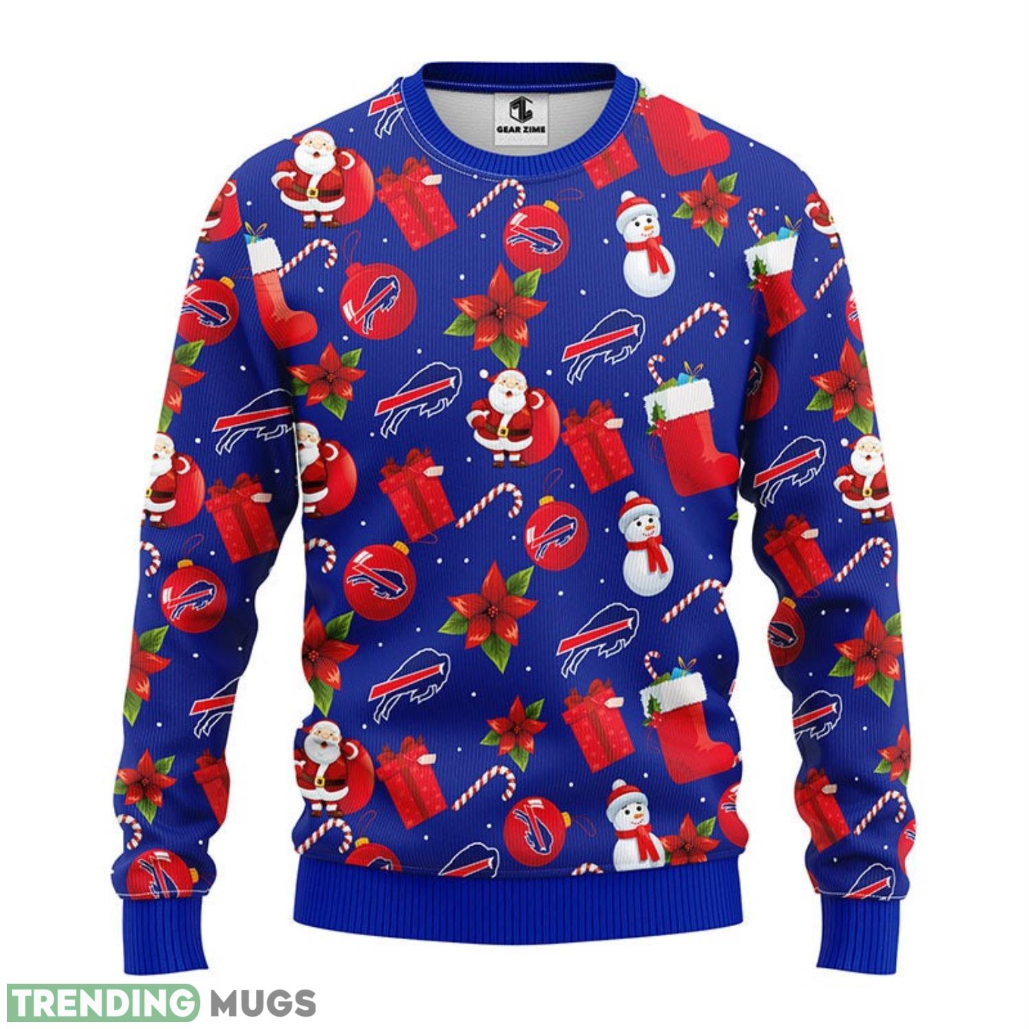 Buffalo Bills Santa Claus Snowman Christmas Ugly Sweater 3D Christmas Sweater For Men Women Christmas Gift For Sport Team 3D Sweater Buffalo Bills Santa Claus Snowman Christmas Ugly Sweater 3D Christmas Sweater For Men Women Christmas Gift For Sport Team 3D Sweater