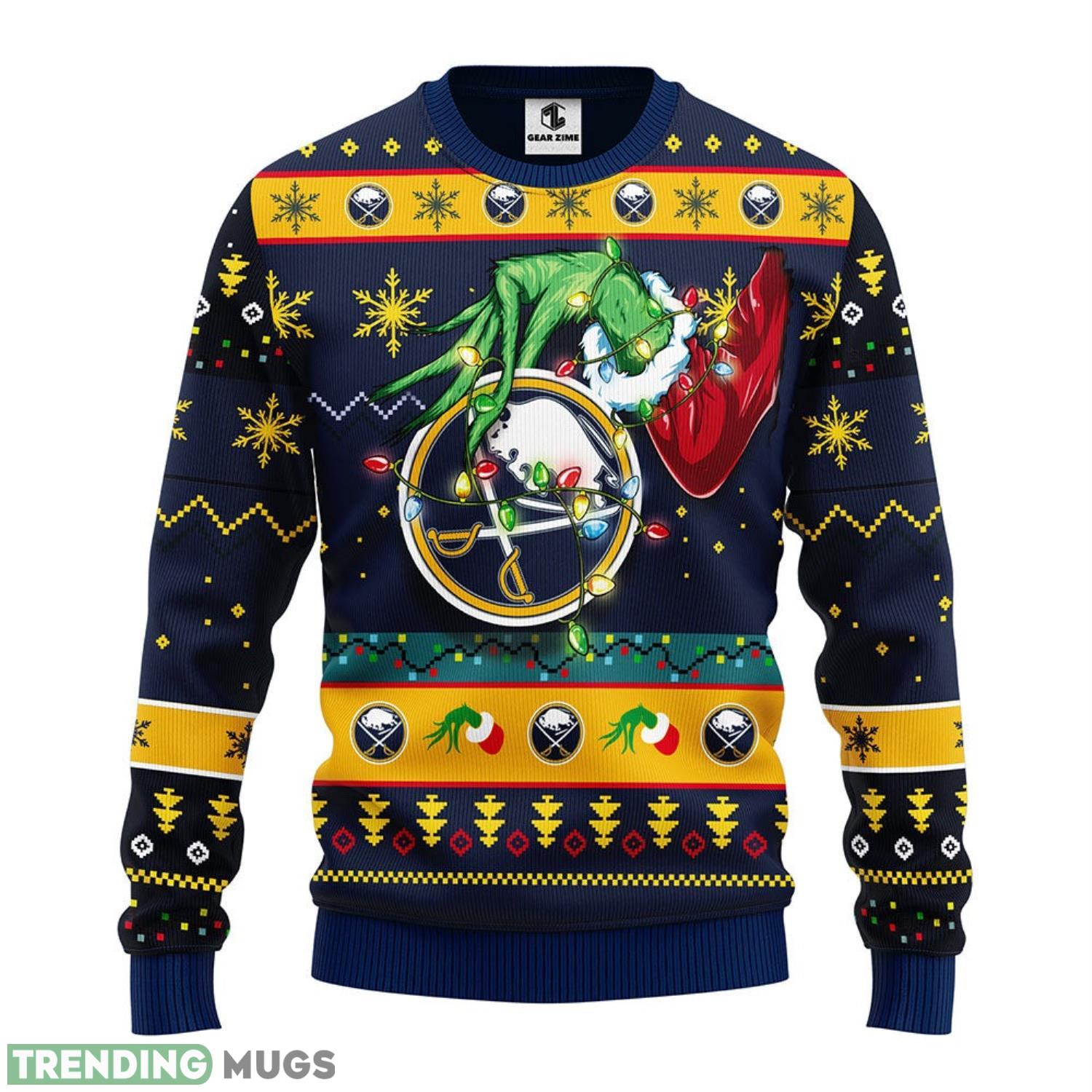 Buffalo Sabres Grinch Christmas Ugly Sweater 3D Christmas Sweater For Men Women Christmas Gift For Sport Team 3D Sweater Buffalo Sabres Grinch Christmas Ugly Sweater 3D Christmas Sweater For Men Women Christmas Gift For Sport Team 3D Sweater