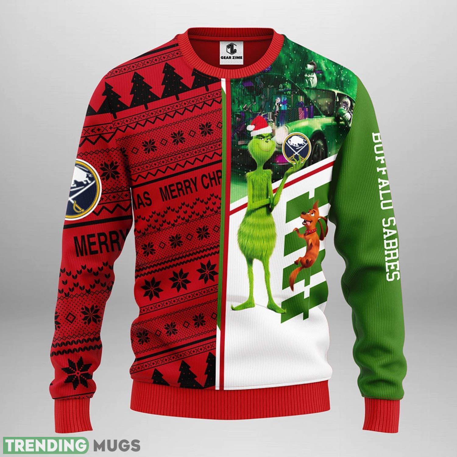 Buffalo Sabres Grinch & Scooby doo Christmas Ugly Sweater 3D Christmas Sweater For Men Women Christmas Gift For Sport Team 3D Sweater Buffalo Sabres Grinch & Scooby doo Christmas Ugly Sweater 3D Christmas Sweater For Men Women Christmas Gift For Sport Team 3D Sweater