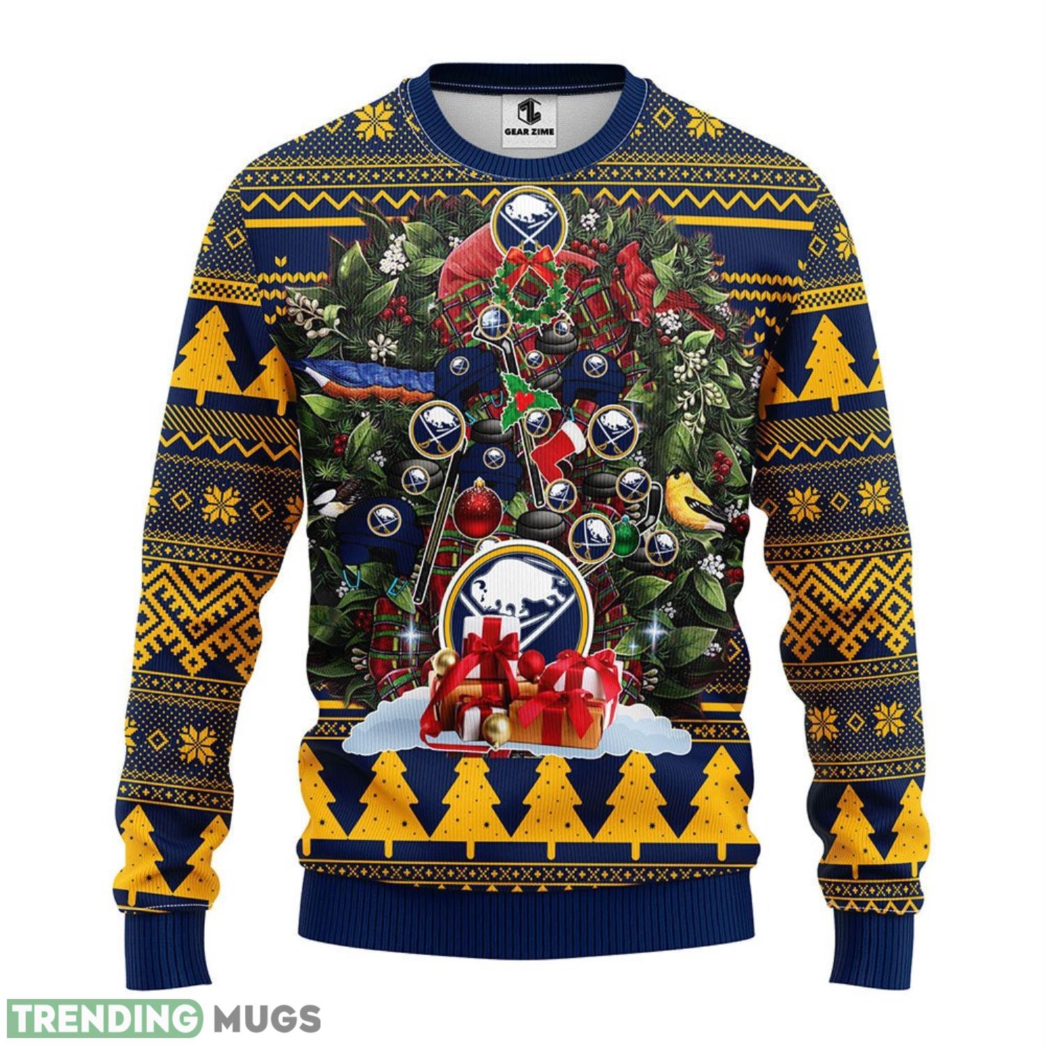 Buffalo Sabres Tree Ugly Christmas Sweater Holiday Gift For Sport Fans 3D Sweater Buffalo Sabres Tree Ugly Christmas Sweater Holiday Gift For Sport Fans 3D Sweater