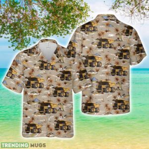 Caterpillar 797F Mining Dump Truck 3D Printed Aloha Hawaiian Shirt Hawaiian Shirt