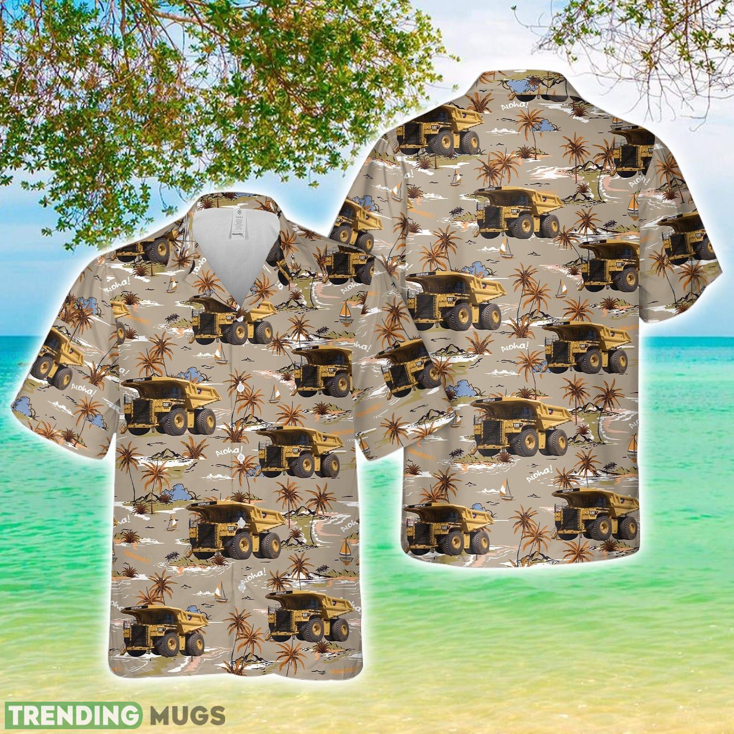 Caterpillar 797F Mining Dump Truck 3D Printed Aloha Hawaiian Shirt Hawaiian Shirt Caterpillar 797F Mining Dump Truck 3D Printed Aloha Hawaiian Shirt Hawaiian Shirt