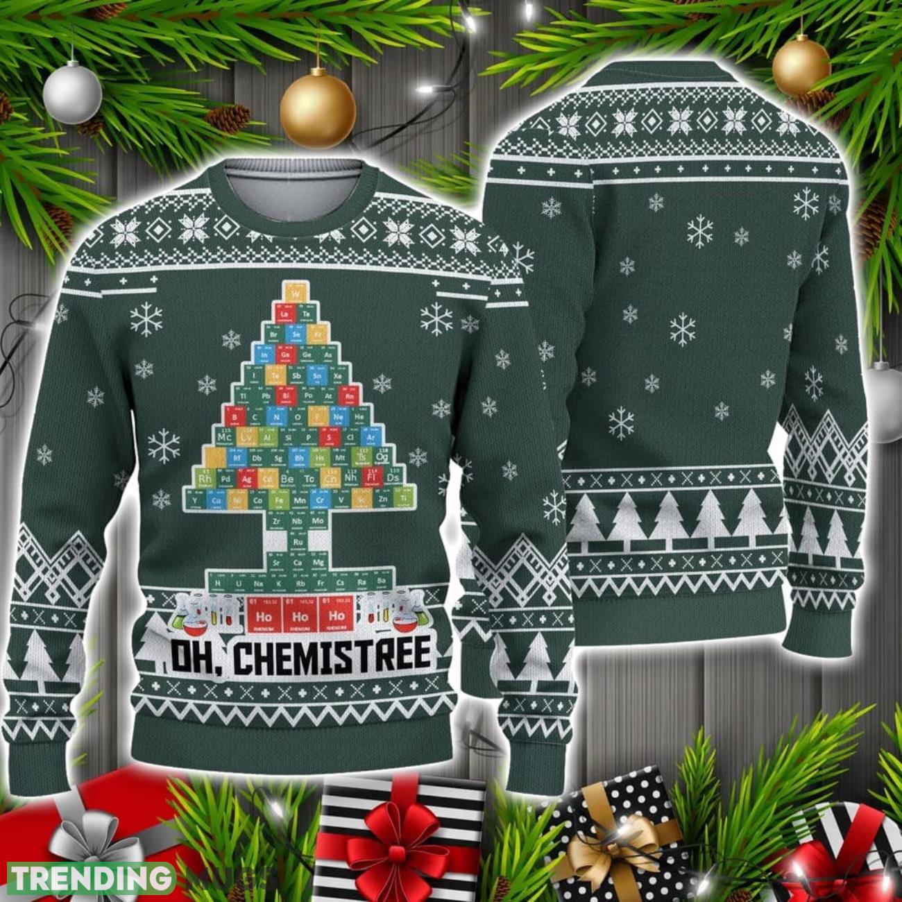 Chemistree Ugly Christmas Sweater Christmas Holiday Gift 3D Sweater Chemistree Ugly Christmas Sweater Christmas Holiday Gift 3D Sweater