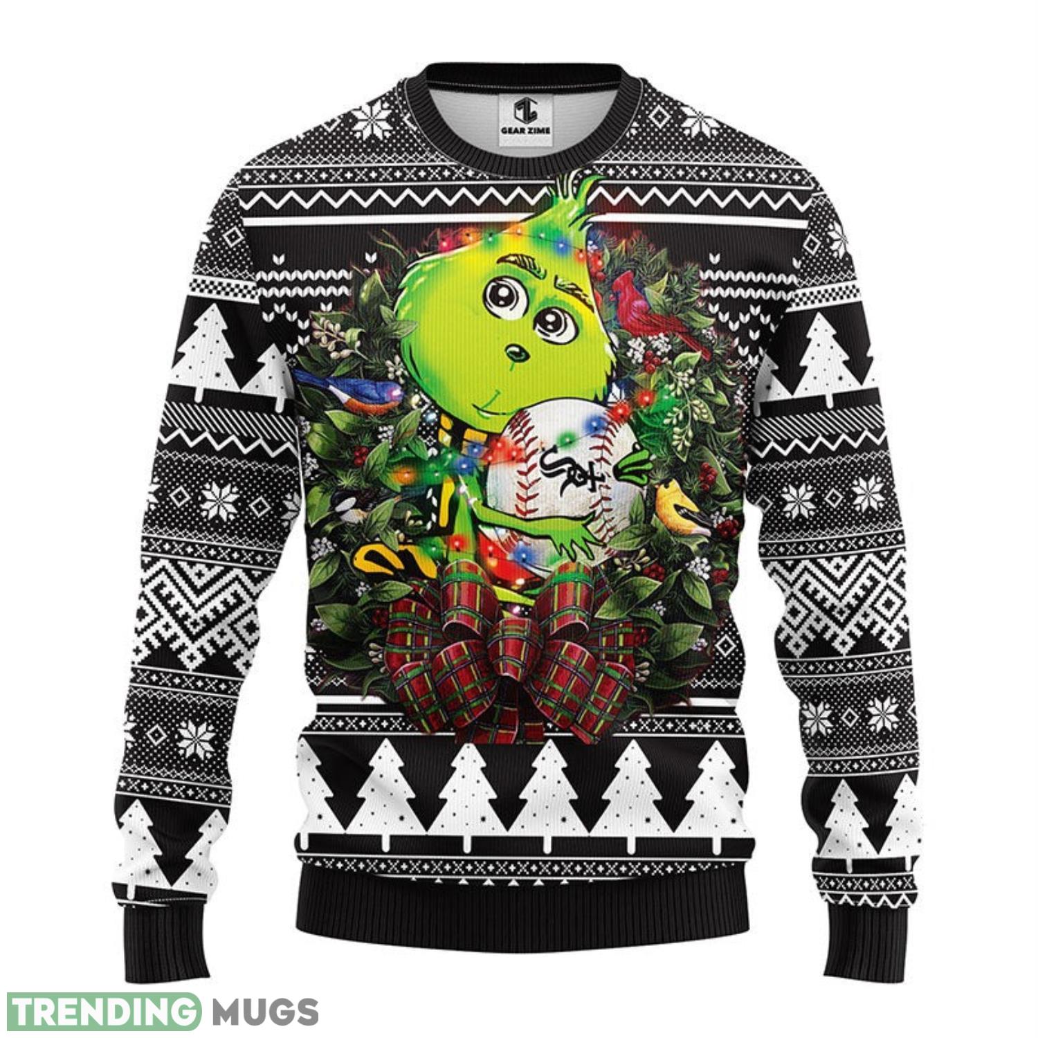 Chicago White Sox Grinch Hug AOP Ugly Christmas Sweater Christmas Holiday Gift For Fans 3D Sweater Chicago White Sox Grinch Hug AOP Ugly Christmas Sweater Christmas Holiday Gift For Fans 3D Sweater
