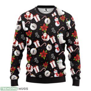 Chicago White Sox Santa Claus Snowman AOP Ugly Christmas Sweater Christmas Holiday Gift For Fans Product Photo 1