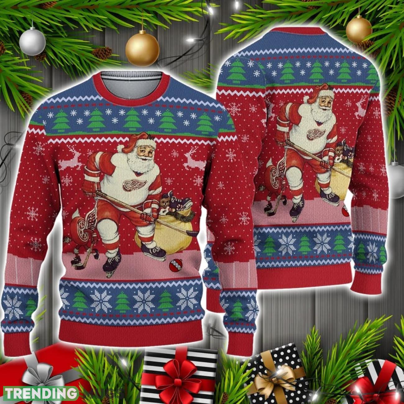 Christmas Ice Hockey Sweater Christmas Holiday Gift 3D Sweater Christmas Ice Hockey Sweater Christmas Holiday Gift 3D Sweater
