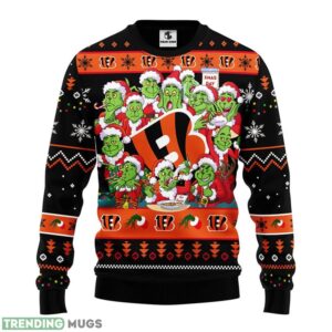 Cincinnati Bengals 12 Grinch Xmas Day AOP Ugly Christmas Sweater Christmas Holiday Gift For Fans Product Photo 1