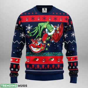 Cleveland Indians Grinch AOP Ugly Christmas Sweater Christmas Holiday Gift For Fans 3D Sweater