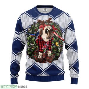 Cleveland Indians Pub Dog AOP Ugly Christmas Sweater Christmas Holiday Gift For Fans 3D Sweater