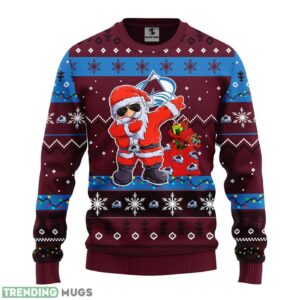 Colorado Avalanche Dabbing Santa Claus AOP Ugly Christmas Sweater Christmas Holiday Gift For Fans 3D Sweater