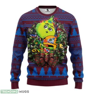 Colorado Avalanche Grinch Hug AOP Ugly Christmas Sweater Christmas Holiday Gift For Fans 3D Sweater