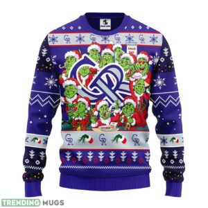 Colorado Rockies 12 Grinch Xmas Day AOP Ugly Christmas Sweater Christmas Holiday Gift For Fans 3D Sweater