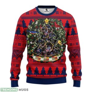 Columbus Blue Jackets Tree Ball AOP Ugly Christmas Sweater Christmas Holiday Gift For Fans 3D Sweater