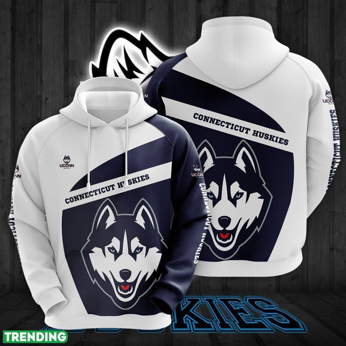 Connecticut Huskies 3D Hoodie For Fans New Trending All OVer Print 3D All Over Print Connecticut Huskies 3D Hoodie For Fans New Trending All OVer Print 3D All Over Print