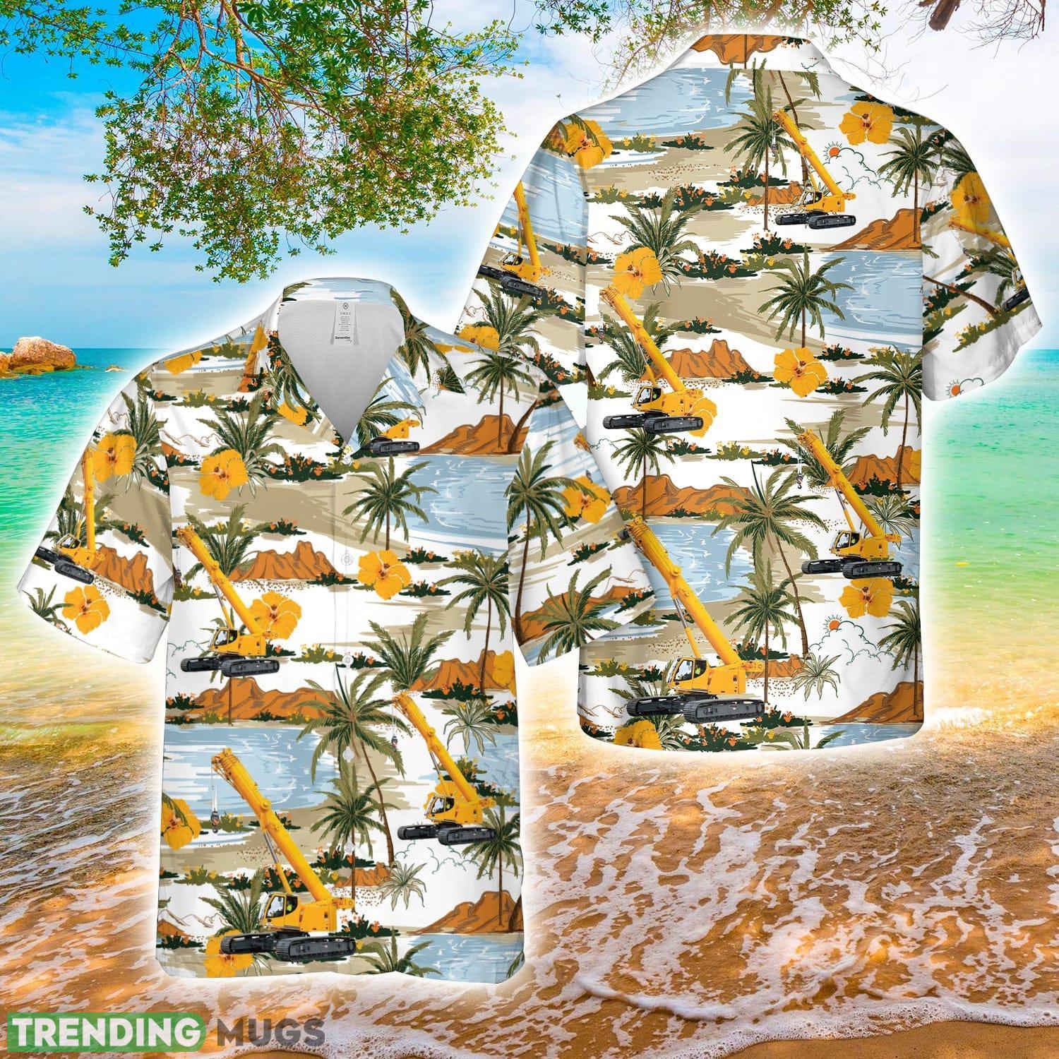 Construction Liebherr Telescopic crawler crane LTR 1060 3D Printed Aloha Hawaiian Shirt Hawaiian Shirt Construction Liebherr Telescopic crawler crane LTR 1060 3D Printed Aloha Hawaiian Shirt Hawaiian Shirt