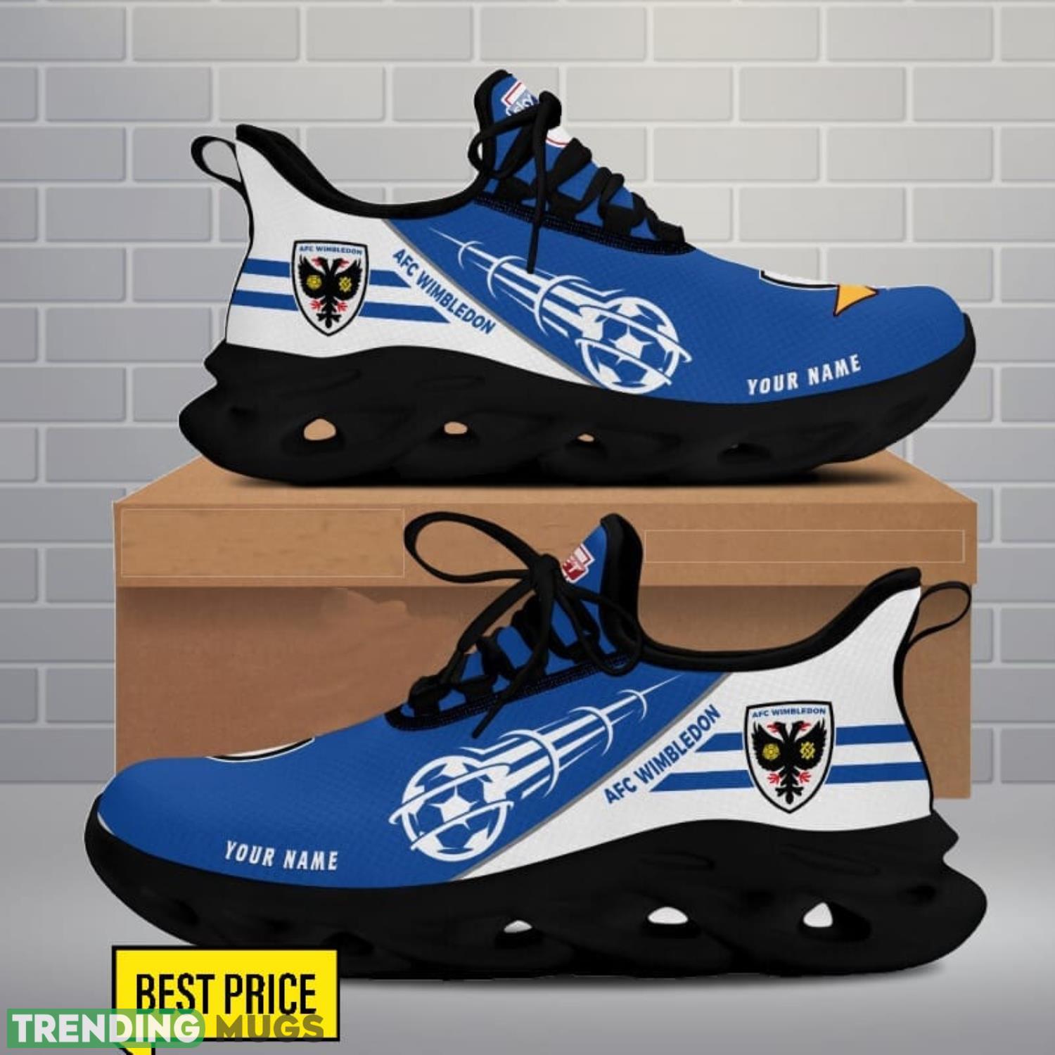 Custom Name AFC Wimbledon Max Soul Shoes Sport Gift For Men And Women Max Soul Custom Name AFC Wimbledon Max Soul Shoes Sport Gift For Men And Women Max Soul