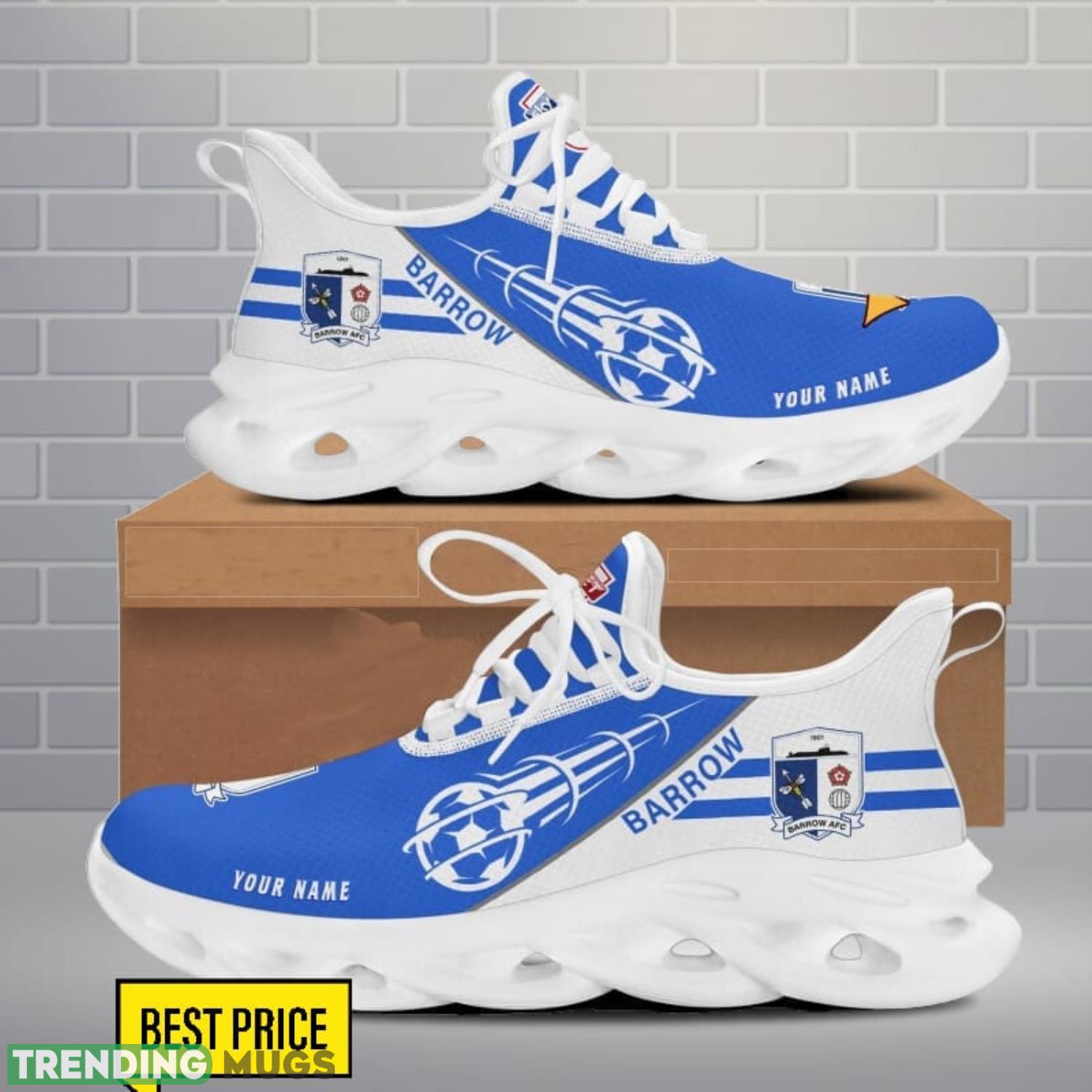 Custom Name Barrow AFC Max Soul Shoes Sport Gift For Men And Women Max Soul Custom Name Barrow AFC Max Soul Shoes Sport Gift For Men And Women Max Soul