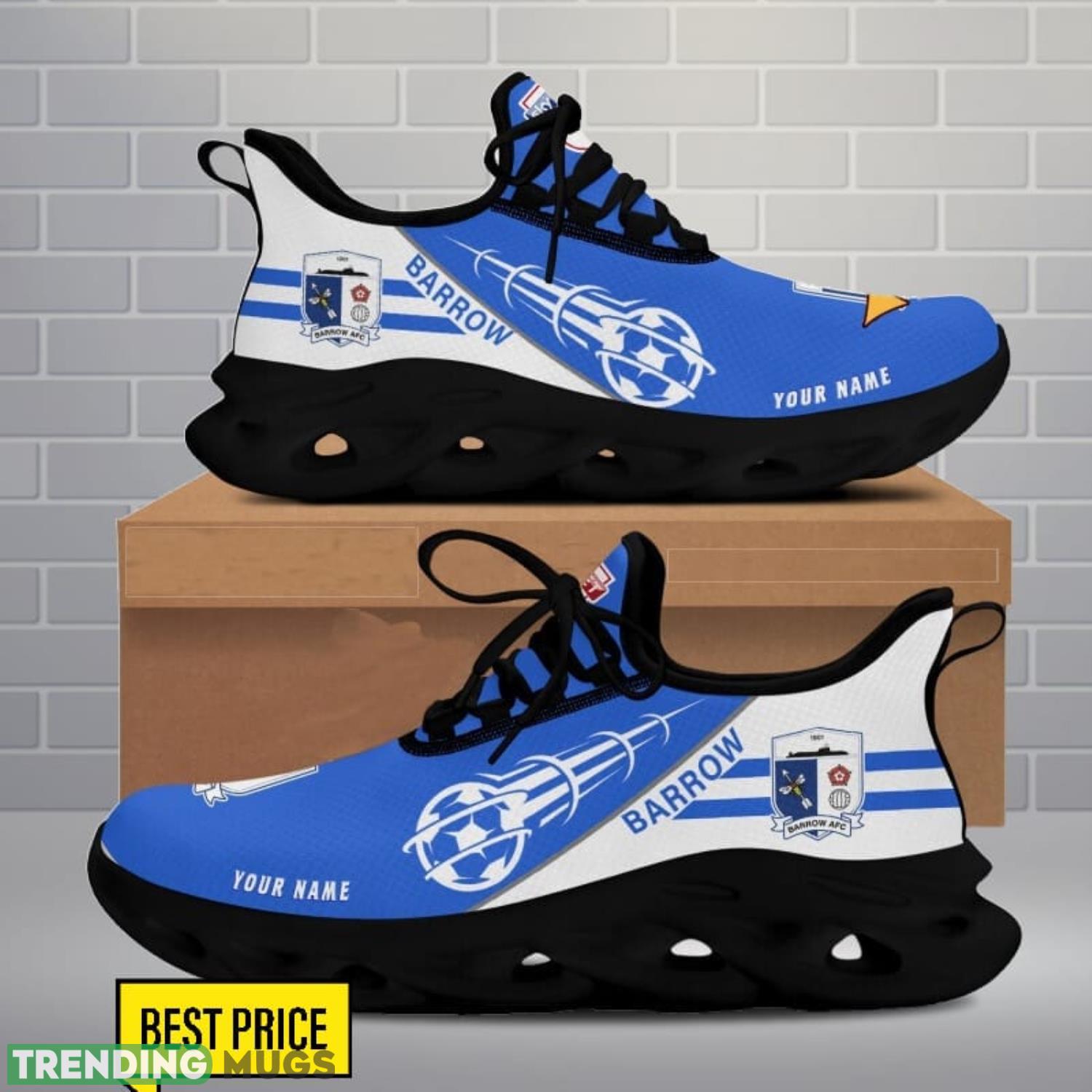 Custom Name Barrow AFC Max Soul Shoes Sport Gift For Men And Women Max Soul Custom Name Barrow AFC Max Soul Shoes Sport Gift For Men And Women Max Soul
