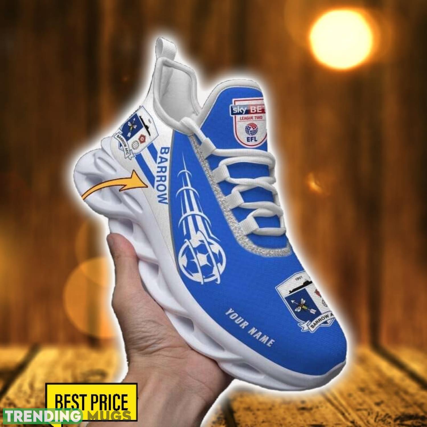 Custom Name Barrow AFC Max Soul Shoes Sport Gift For Men And Women Max Soul Custom Name Barrow AFC Max Soul Shoes Sport Gift For Men And Women Max Soul