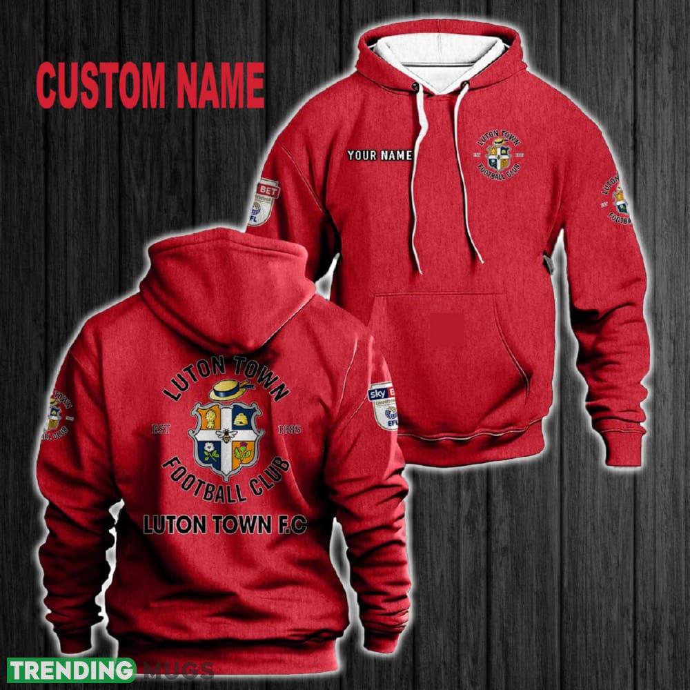 Custom Name Luton Town 3D Hoodie Red All OVer Print For Men Women Gift Christmas 2024 Custom Name Luton Town 3D Hoodie Red All OVer Print For Men Women Gift Christmas 2024 - Custom Name Luton Town 3D Hoodie Red All OVer Print For Men Gift Christmas 2024