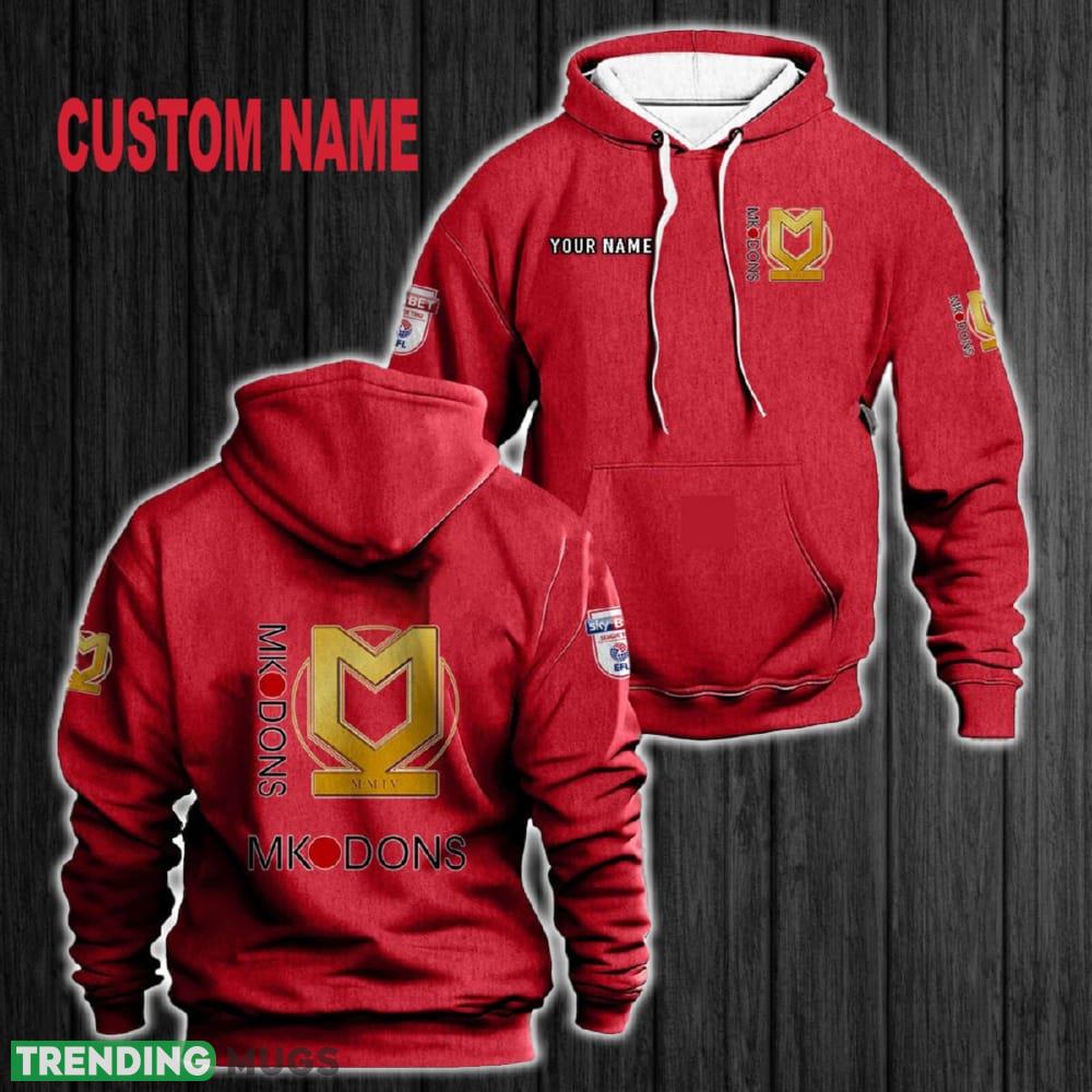 Custom Name Milton Keynes Dons 3D Hoodie Red All OVer Print For Men Women Gift Christmas 2024 Custom Name Milton Keynes Dons 3D Hoodie Red All OVer Print For Men Women Gift Christmas 2024 - Custom Name Milton Keynes Dons 3D Hoodie Red All OVer Print For Men Gift Christmas 2024
