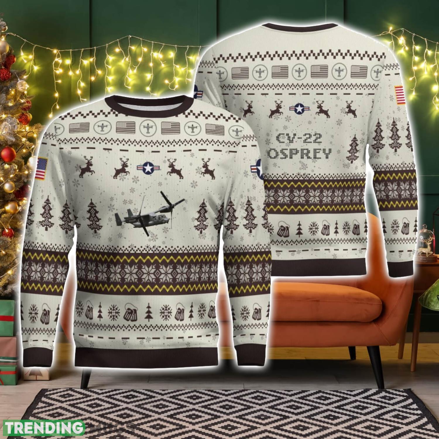 CV 22 Osprey CV22 Veteran Aircraft Ugly Christmas Sweater Christmas Gift Holiday 3D Sweater CV 22 Osprey CV22 Veteran Aircraft Ugly Christmas Sweater Christmas Gift Holiday 3D Sweater