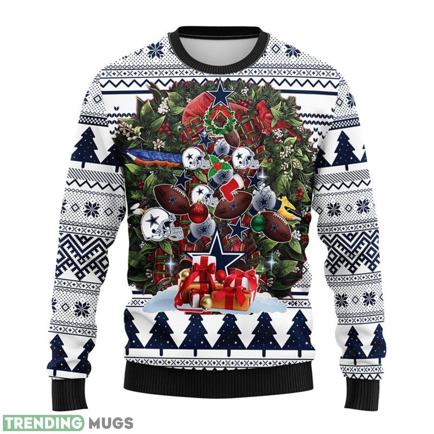 Dallas Cowboys AOP Ugly Christmas Sweater Christmas Holiday Gift For Fans 3D Sweater Dallas Cowboys AOP Ugly Christmas Sweater Christmas Holiday Gift For Fans 3D Sweater