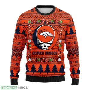 Denver Brocos Grateful Dead Ugly Sweater 3D Christmas Sweater For Men Women 3D Sweater