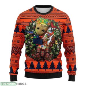 Denver Brocos Groot Hug AOP Ugly Christmas Sweater Christmas Holiday Gift For Fans Product Photo 1