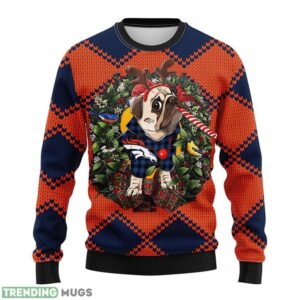 Denver Brocos Pub Dog AOP Ugly Christmas Sweater Christmas Holiday Gift For Fans Product Photo 1