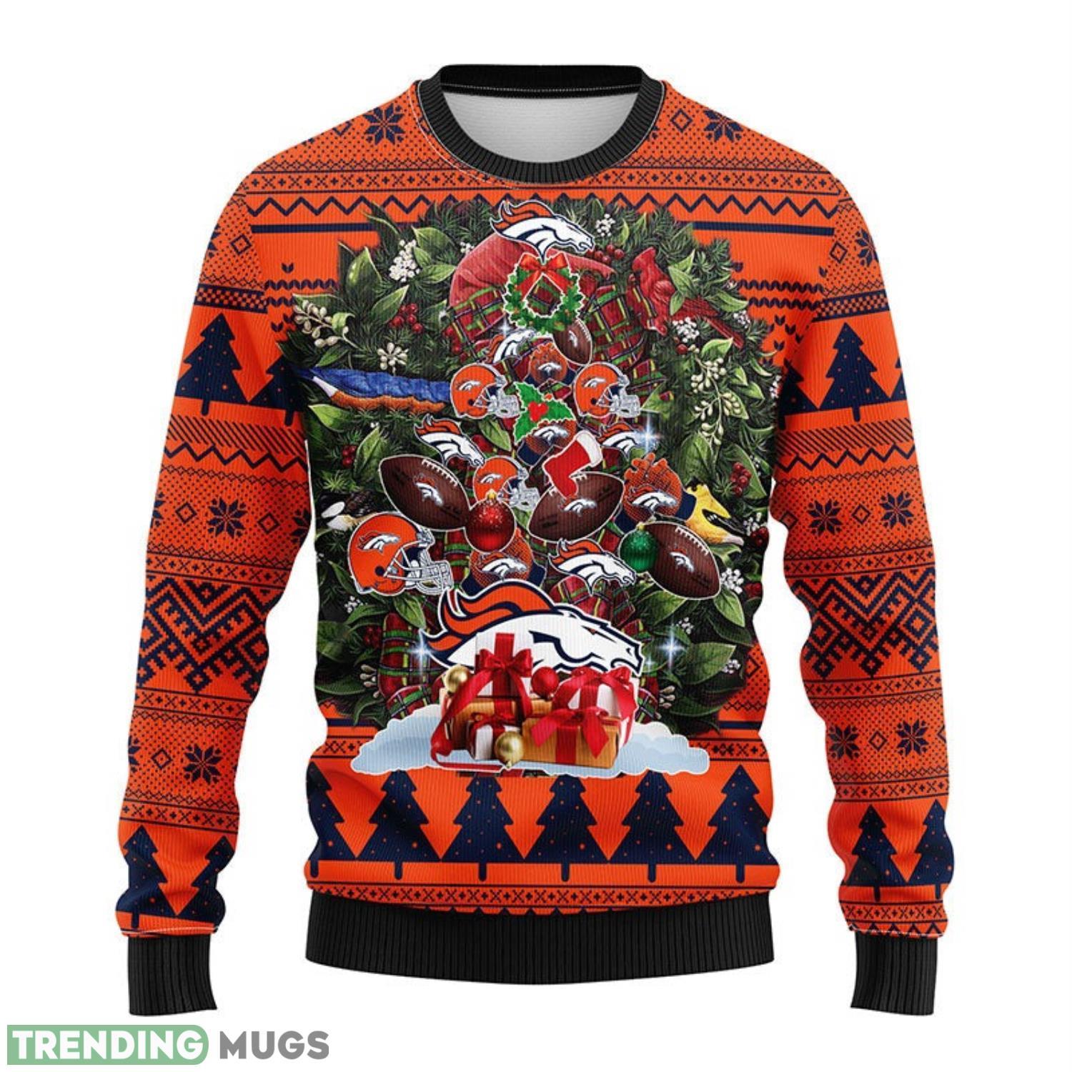 Denver Brocos Tree Ugly Sweater 3D Christmas Sweater For Men Women 3D Sweater Denver Brocos Tree Ugly Sweater 3D Christmas Sweater For Men Women 3D Sweater