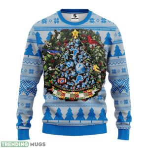 Detroit Lions Tree Ball AOP Ugly Christmas Sweater Christmas Holiday Gift For Fans Product Photo 1