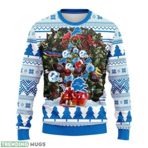 Detroit Lions Tree Ugly Sweater 3D Christmas Sweater For Men Women 3D Sweater