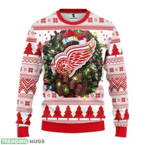 Detroit Red Wings AOP Ugly Christmas Sweater Christmas Holiday Gift For Fans Product Photo 1