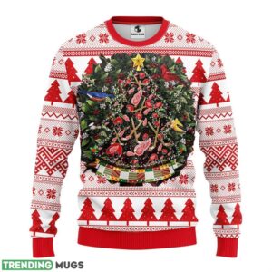 Detroit Red Wings Tree Ball Christmas Ugly Sweater 3D Christmas Sweater For Men Women 3D Sweater